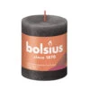 Bolsius Rustiek Stompkaars Grijs 80x68 Mm -Bolsius 101 0331 4