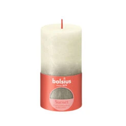 Bolsius Sunset Stompkaars Fading Parel-champagne130x68 Mm