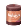 Bolsius Rustiek Stompkaars Donker Rood 80x68 Mm -Bolsius 101 2894 1 1