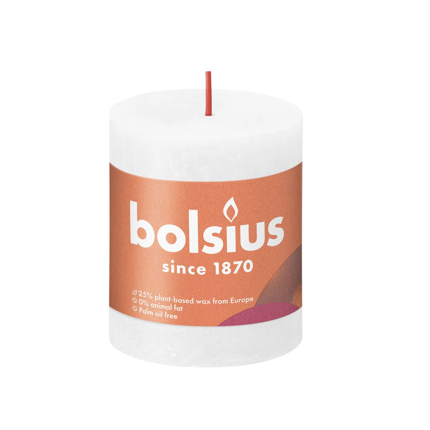Bolsius Rustiek Stompkaars Wit 80x68 Mm 3 Bolsius Rustiek Stompkaars Wit 80x68 Mm