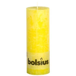 Bolsius Rustiek Stompkaars Geel 190x68 Mm