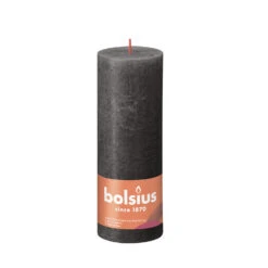 Bolsius Rustiek Stompkaars Grijs 190x68 Mm