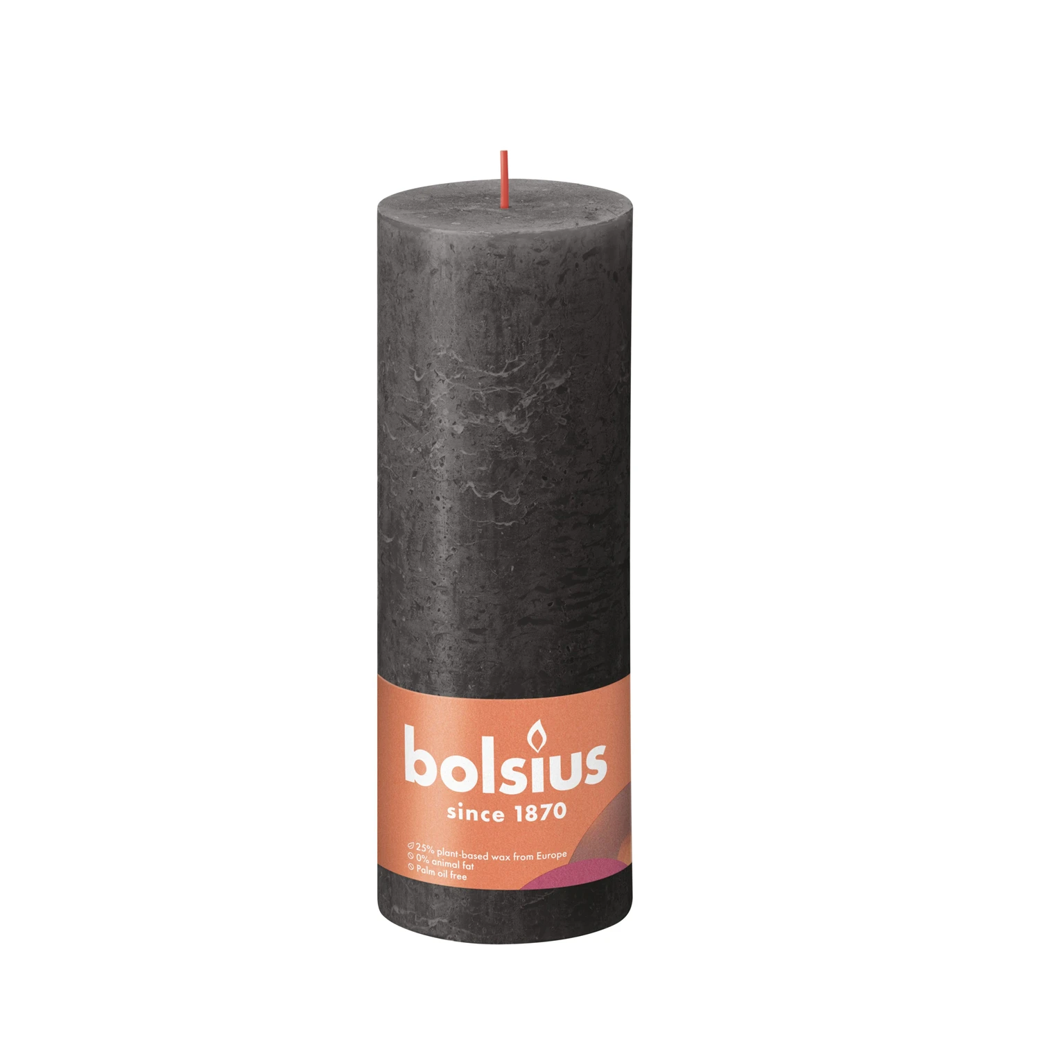 Bolsius Rustiek Stompkaars Grijs 190x68 Mm 3 Bolsius Rustiek Stompkaars Grijs 190x68 Mm