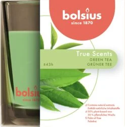Bolsius True Scents Geurglas 95/95 Green Tea