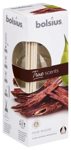 Bolsius Geurverspreider 45ml True Scents 60x60x170 Oud Wood