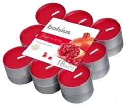 Bolsius Geurtheelicht Brick 18 True Scents 115x115x31 Pomegranate