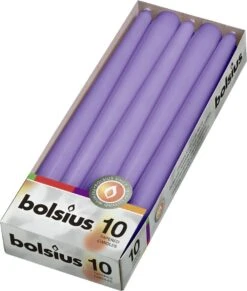 Bolsius Gotische Kaarsen Ultra Violet 24.5 Cm - 10 Stuks