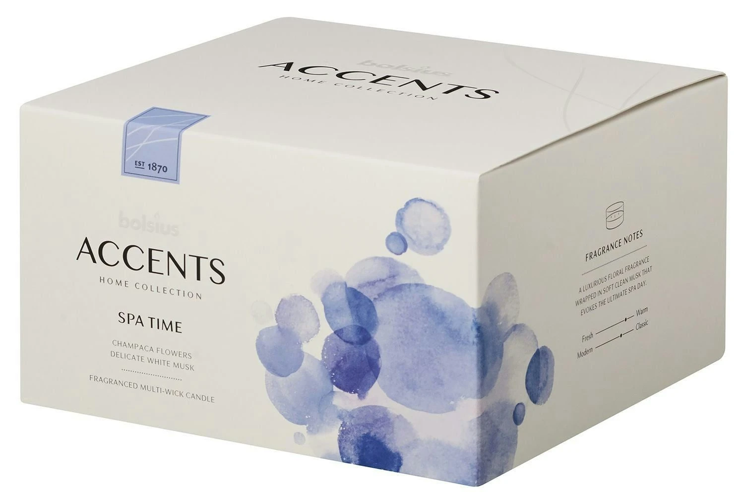 Bolsius Accents Scented Glass MultiwickSpa Time OP=OP 3 Bolsius Accents Scented Glass MultiwickSpa Time OP=OP