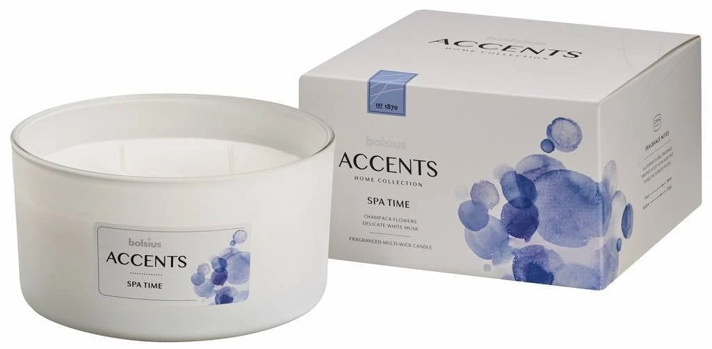 Bolsius Accents Scented Glass MultiwickSpa Time OP=OP 6 Bolsius Accents Scented Glass MultiwickSpa Time OP=OP - Afbeelding 4