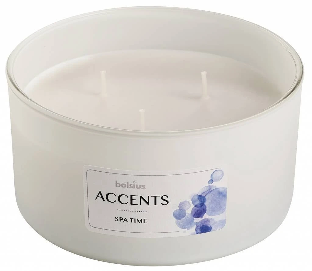 Bolsius Accents Scented Glass MultiwickSpa Time OP=OP 4 Bolsius Accents Scented Glass MultiwickSpa Time OP=OP - Afbeelding 2