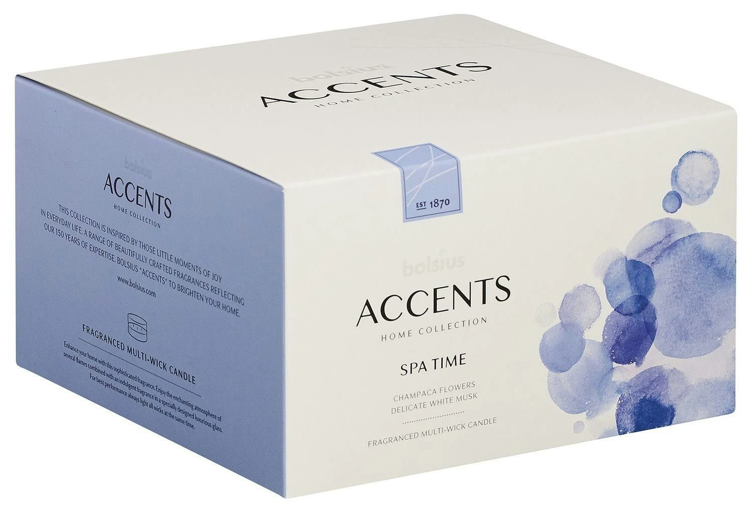 Bolsius Accents Scented Glass MultiwickSpa Time OP=OP 5 Bolsius Accents Scented Glass MultiwickSpa Time OP=OP - Afbeelding 3