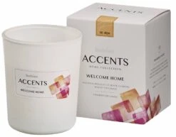 Bolsius Accents Scented Glass Welcome Home OP=OP -Bolsius 1020253304293