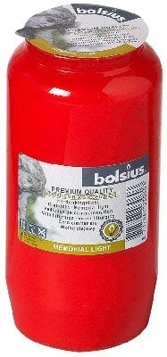 Bolsius Herdenkingslicht Nr 3 Kompo Rood Tray Van 24 Stuk