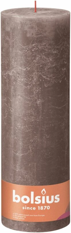 Bolsius Shine Rustiekkaars 300/100 Rustic Taupe