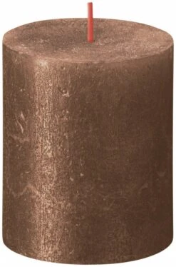 Bolsius Shimmer Rustiekkaars 80/68 Koper