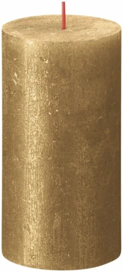 Bolsius Shimmer Rustiekkaars 130/68 Goud