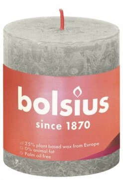Bolsius Shine Rustiekkaars 80/68 Sandy Grey