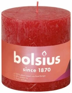 Bolsius Shine Rustiekkaars 100/100 Delicate Red