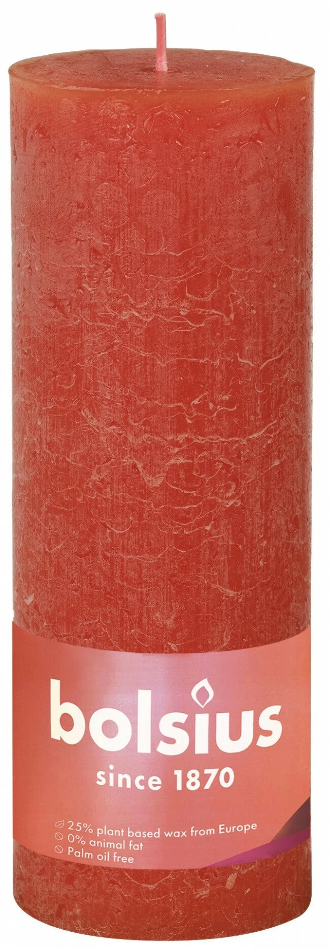 Bolsius Shine Rustiekkaars 190/68 Earthy Orange 3 Bolsius Shine Rustiekkaars 190/68 Earthy Orange