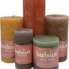 Bolsius Rustiek Stompkaars Warme Kleuren Mix (bruin Oker Geel Groen) -Bolsius 1055x1200