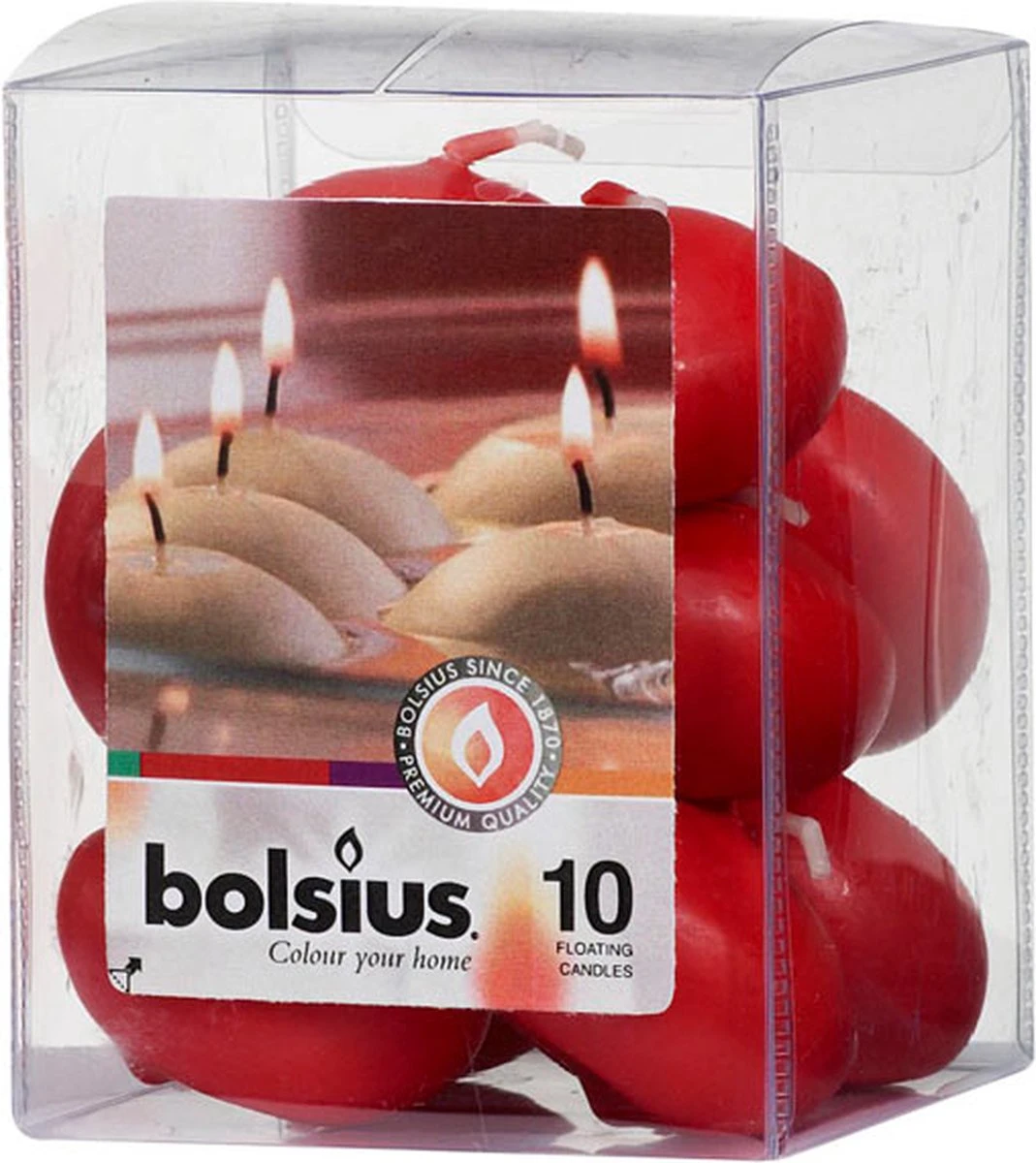 Bolsius Drijflicht Tube 10 Rood (10 Tubes) 3 Bolsius Drijflicht Tube 10 Rood (10 Tubes)