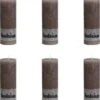 Bolsius Stompkaars Rustiek - Taupe - H19 Cm - 6 Stuks 1 Bolsius Stompkaars Rustiek - Taupe - H19 Cm - 6 Stuks -Bolsius 1085x1200