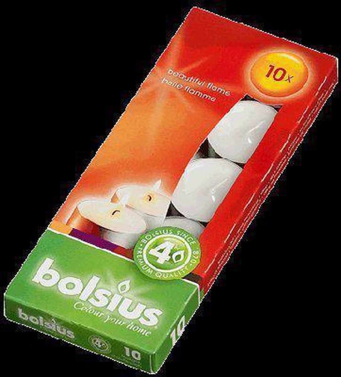 Bolsius Waxinelichtjeshouder Waxinelichtjes 4 Uur 10 Wit 4 Bolsius Waxinelichtjeshouder Waxinelichtjes 4 Uur 10 Wit - Afbeelding 2