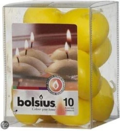 Bolsius Drijfkaarsen Doos A 10 Stuks Geel -Bolsius 1098x1200 1