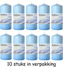 Bolsius Geurkaars Schoon Linnen 10 Stuks – 12x6cm | Chique Kaars Voor In De Woonkamer