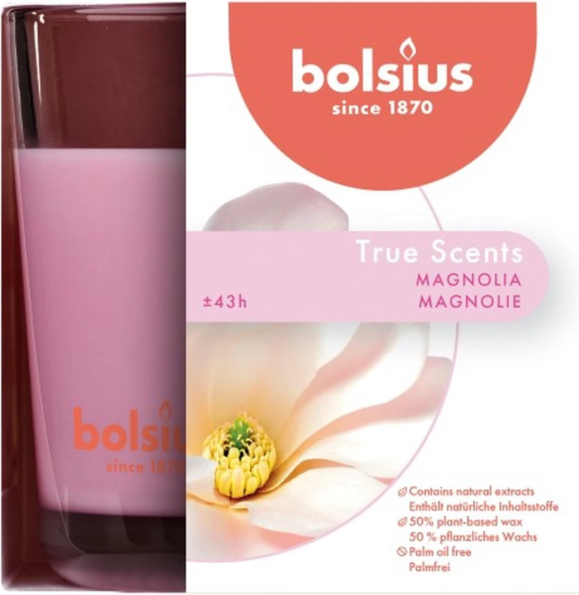 Bolsius Geurkaars True Scents Magnolia - 9.5 Cm / ø 9.5 Cm 9 Bolsius Geurkaars True Scents Magnolia - 9.5 Cm / ø 9.5 Cm - Afbeelding 7