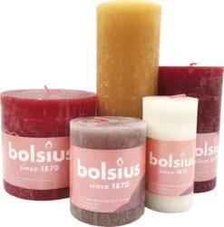 Bolsius Rustiek Stompkaars Set December Mix