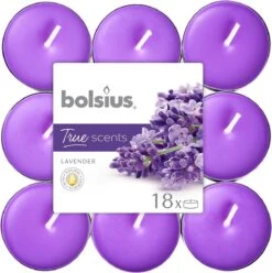 Bolsius Geurtheelicht - True Scents - Lavender - 18 Stuks