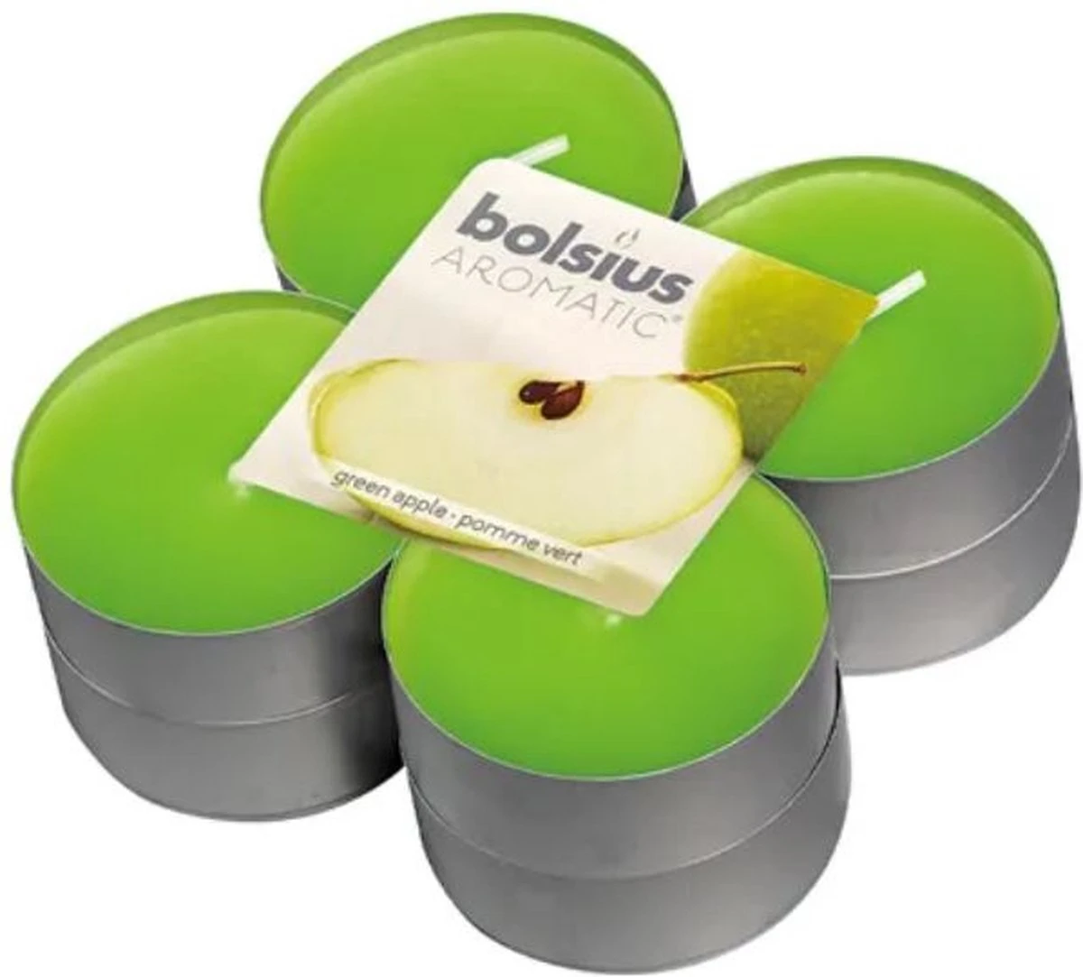 Bolsius - Maxi Theelicht - Green Apple 3 Bolsius - Maxi Theelicht - Green Apple
