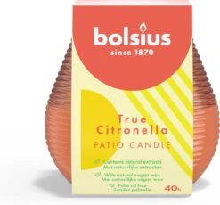 Bolsius - 6 Geurkaarsen - Citronella - Buitenkaars - Koraal -Bolsius 1200x1118
