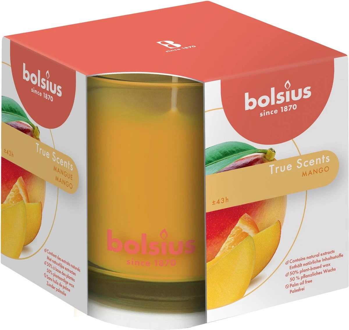 Bolsius Kaarsen - Rustieke Geurkaarsen Set - Mango, Magnolie, Granaatappel | Voordeelset 5 Bolsius Kaarsen - Rustieke Geurkaarsen Set - Mango, Magnolie, Granaatappel | Voordeelset - Afbeelding 3