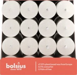 Bolsius - 16 Dinerkaarsen Rustiek - Licht Grijs -Bolsius 1200x1167 2