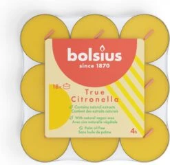 Bolsius - 144 Geurtheelichten - Waxinelichtjes - Citronella - Buitenkaars -Bolsius 1200x1168 3