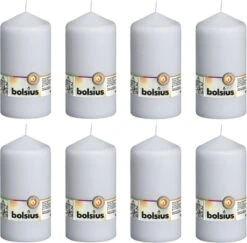 8 Stuks Bolsius Wit Stompkaarsen 150/80 (67 Uur) -Bolsius 1200x1180