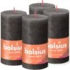 Bolsius - Rustieke Kaars - 4 Stuks - Antraciet - 13cm 1 Bolsius - Rustieke Kaars - 4 Stuks - Antraciet - 13cm -Bolsius 1200x1190