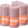 Bolsius - Rustieke Kaars - 4 Stuks - Oud Roze - 13cm -Bolsius 1200x1191