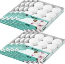 Bolsius - Maxi Drijfkaarsen - Wit - 8 Uur - 96 Stuks