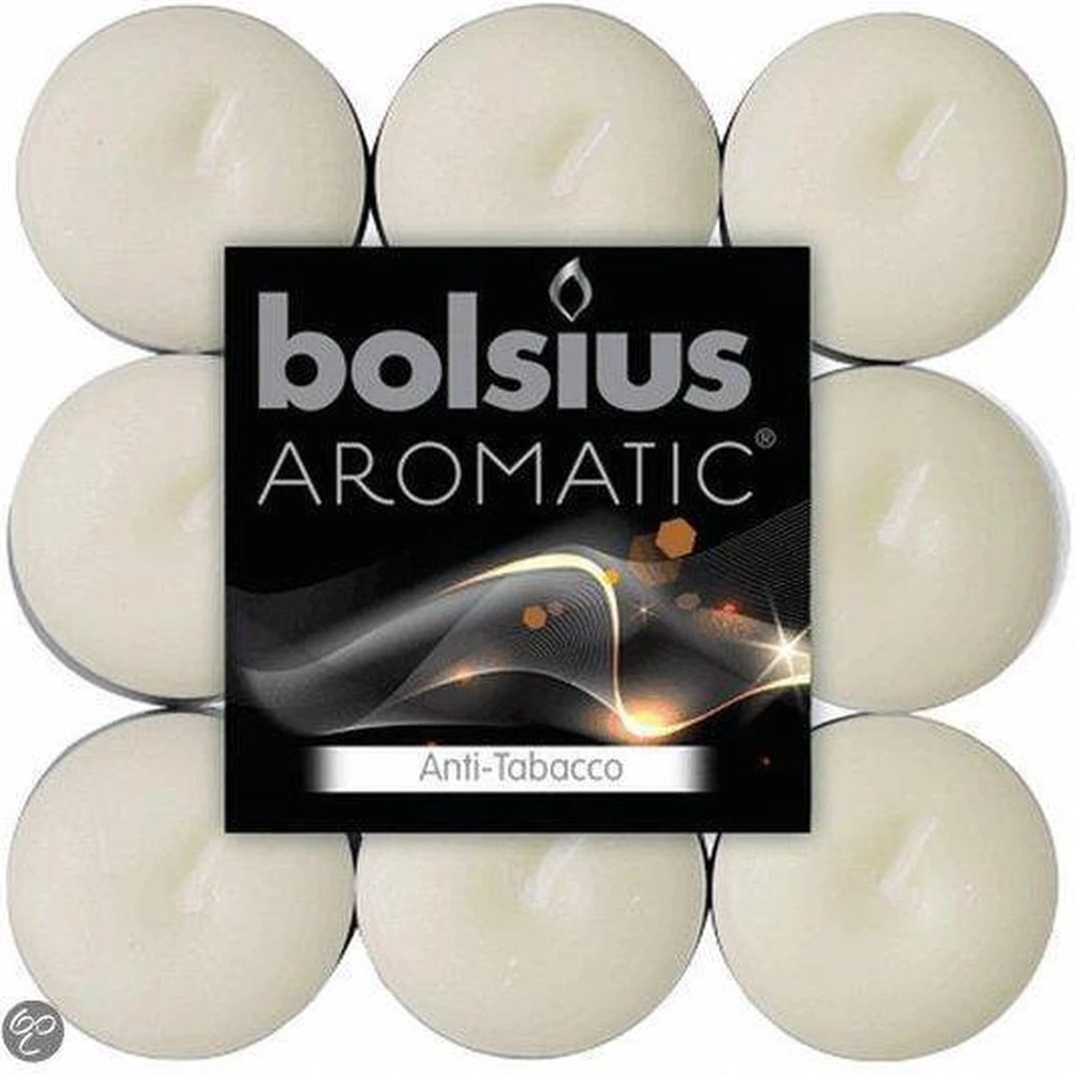 Bolsius Geurkaars Geurtheelicht 4 Uur Brick 18 Anti-tobacco (per 8 Stuks) 4 Bolsius Geurkaars Geurtheelicht 4 Uur Brick 18 Anti-tobacco (per 8 Stuks) - Afbeelding 2