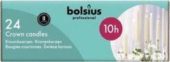 Bolsius - VOORDEELVERPAKKING - Kroonkaarsen - Wit - 96 Stuks -Bolsius 1200x435