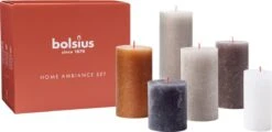 Bolsius - Rustieke Kaarsen Set - New Neutrals -Bolsius 1200x584