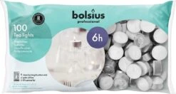 Bolsius Waxinelichtjes - 100 Stuks - Wit