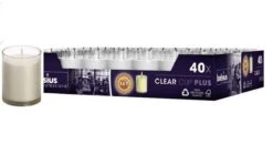 40 Stuks Bolsius ReLight Kaars In Transparante Houder 55/42 (16 Uur) -Bolsius 1200x723