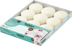 Bolsius - Maxi Drijfkaarsen - Ivoor - 12 Stuks