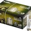 Bolsius Kaarsenhouders Square Relight Transparant - 6 Stuks -Bolsius 1200x848