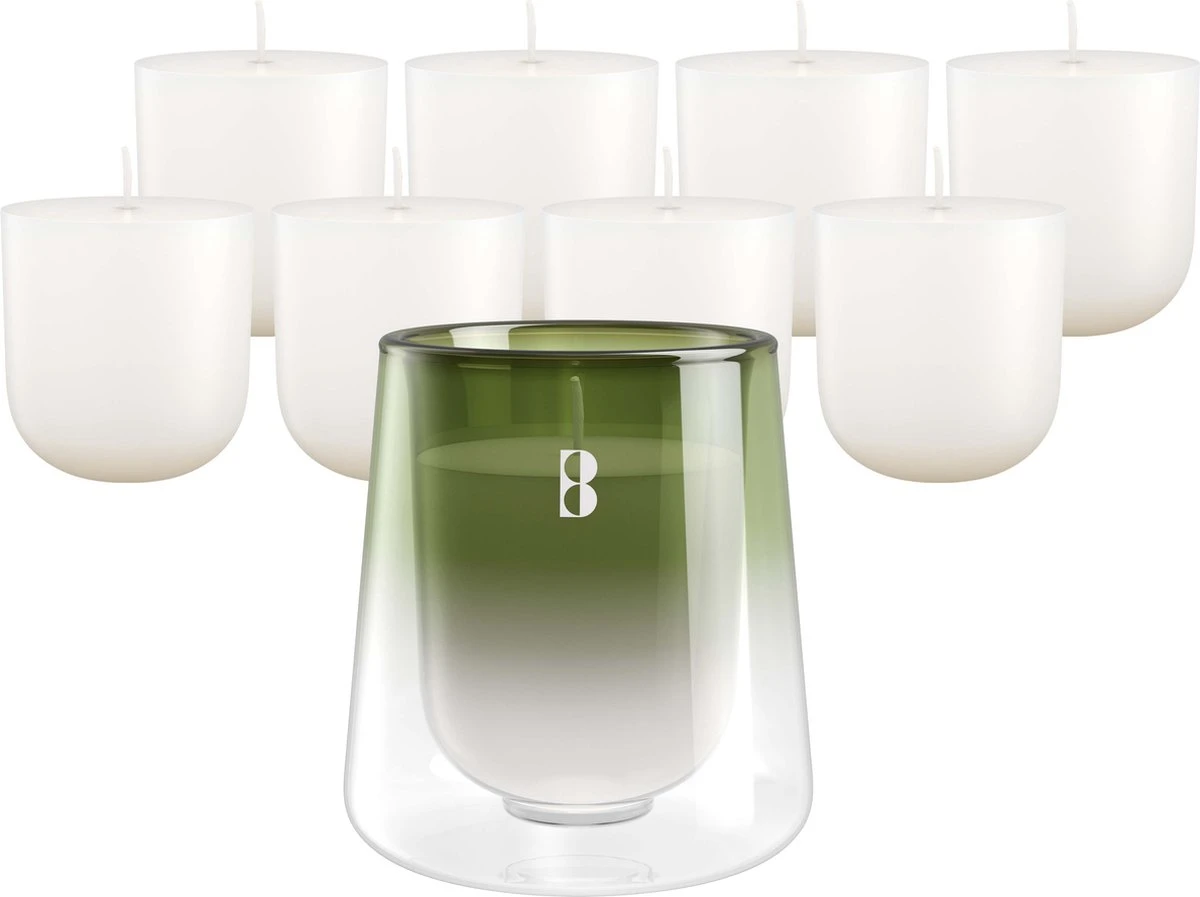 Bolsius - CleanLight - Houder En Navulbare Geurkaarsen - Starterkit - Met 9 Gegeurde Refills 7 Bolsius - CleanLight - Houder En Navulbare Geurkaarsen - Starterkit - Met 9 Gegeurde Refills - Afbeelding 5