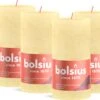 Bolsius - Rustieke Kaars - 4 Stuks - Licht Geel - 13cm - Paasdecoratie -Bolsius 1200x985